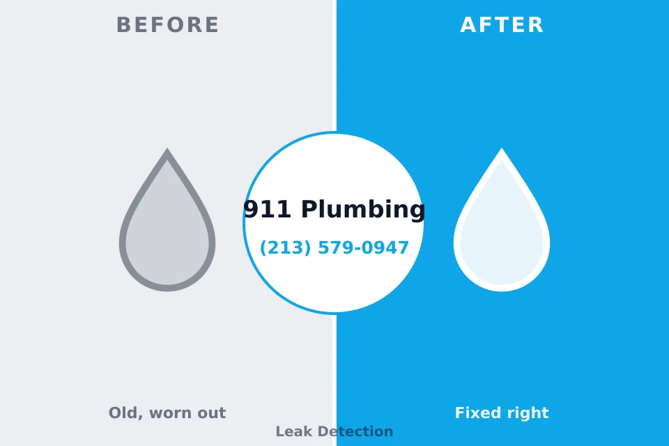 Before and after: plumbing repair Greenwood, IN
